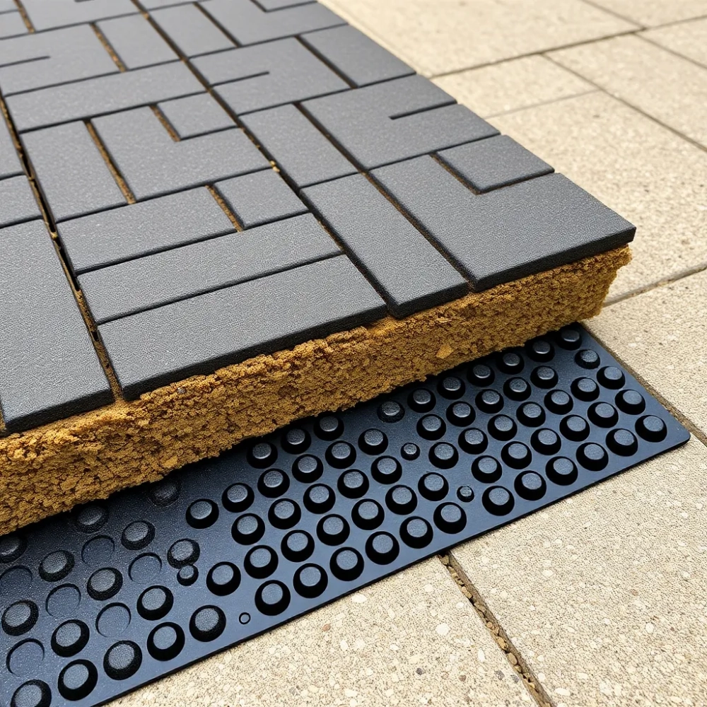 Folia kubełkowa a kostka brukowa