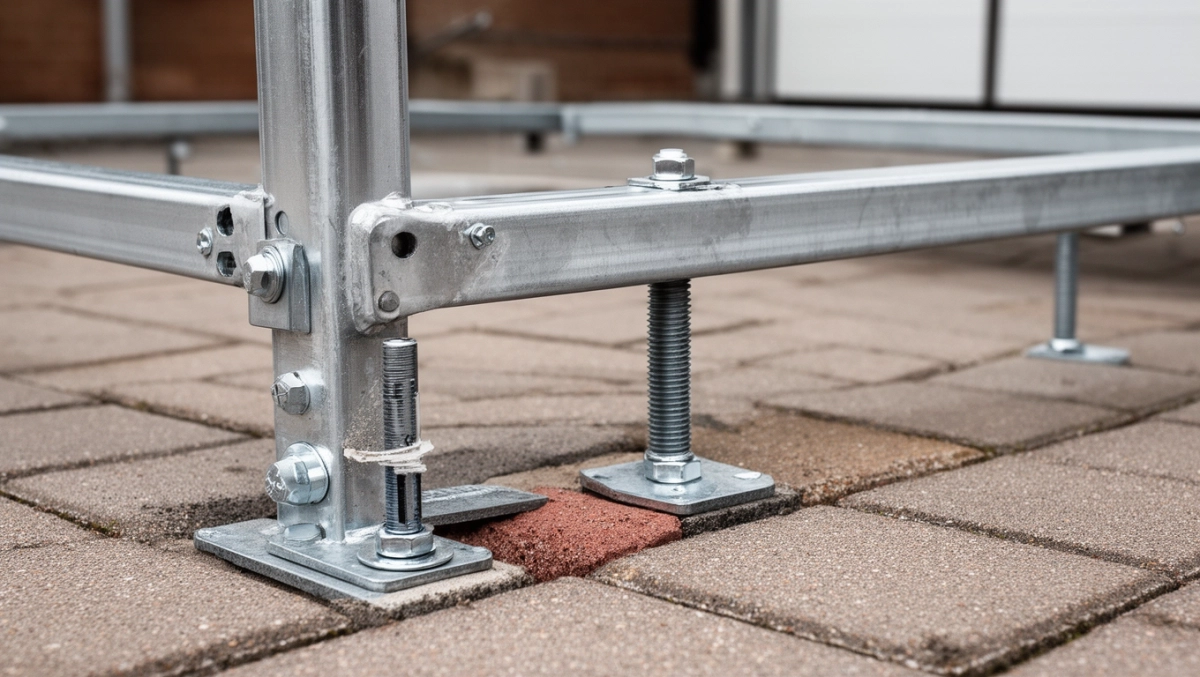 Kotwiczenie garażu do kostki brukowej