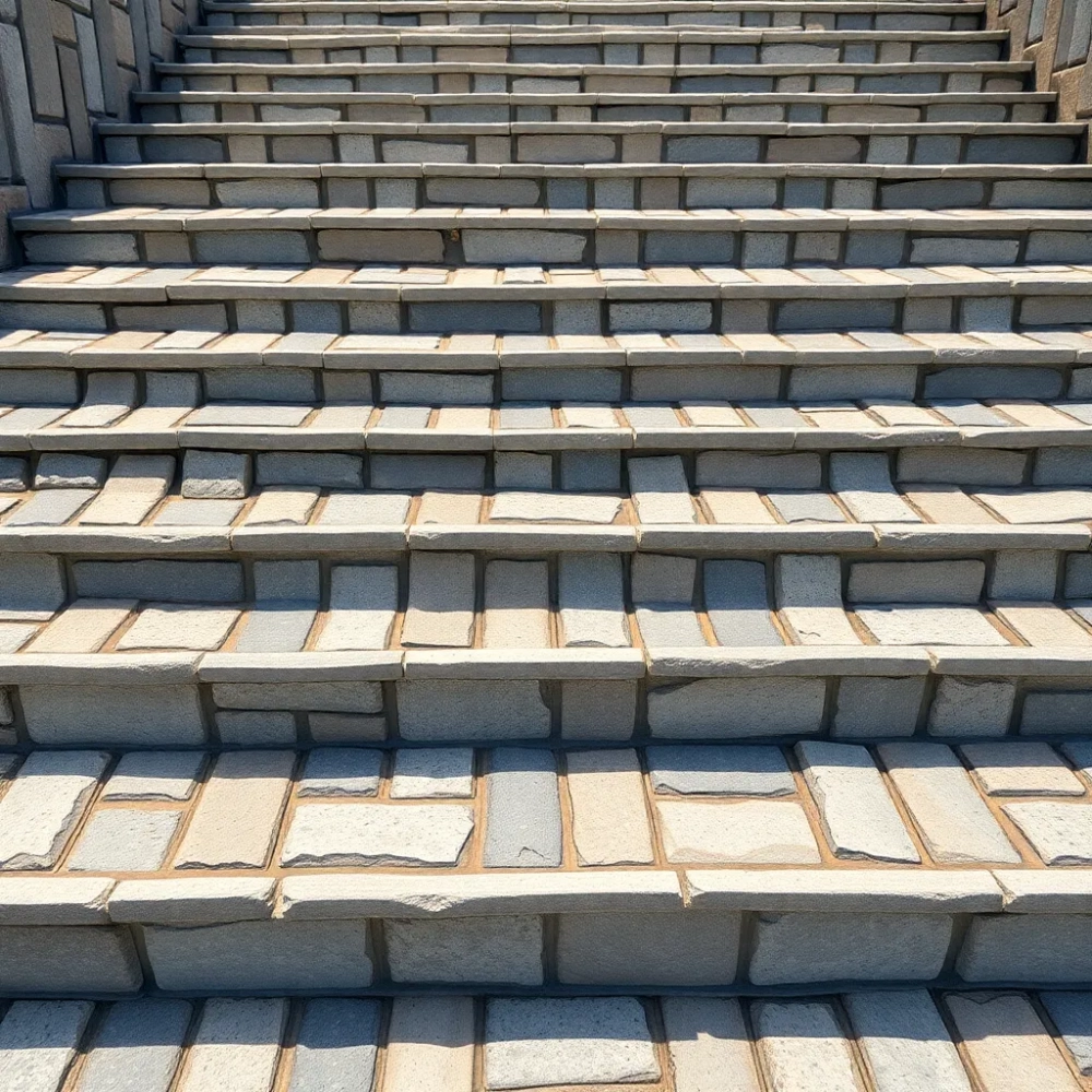 Schody z kostki brukowej wzory