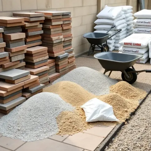 Cena ułożenia kostki brukowej z materiałem