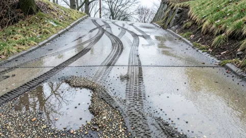 Czym wyłożyć stromy podjazd
