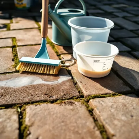 Jak wyczyścić kostkę brukową bez myjki ciśnieniowej