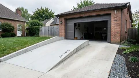 Maksymalny spadek podjazdu do garażu