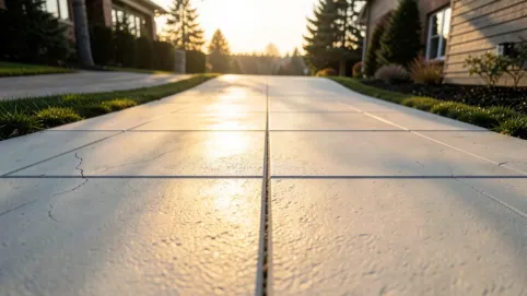 Wielkoformatowe płyty betonowe na podjazd