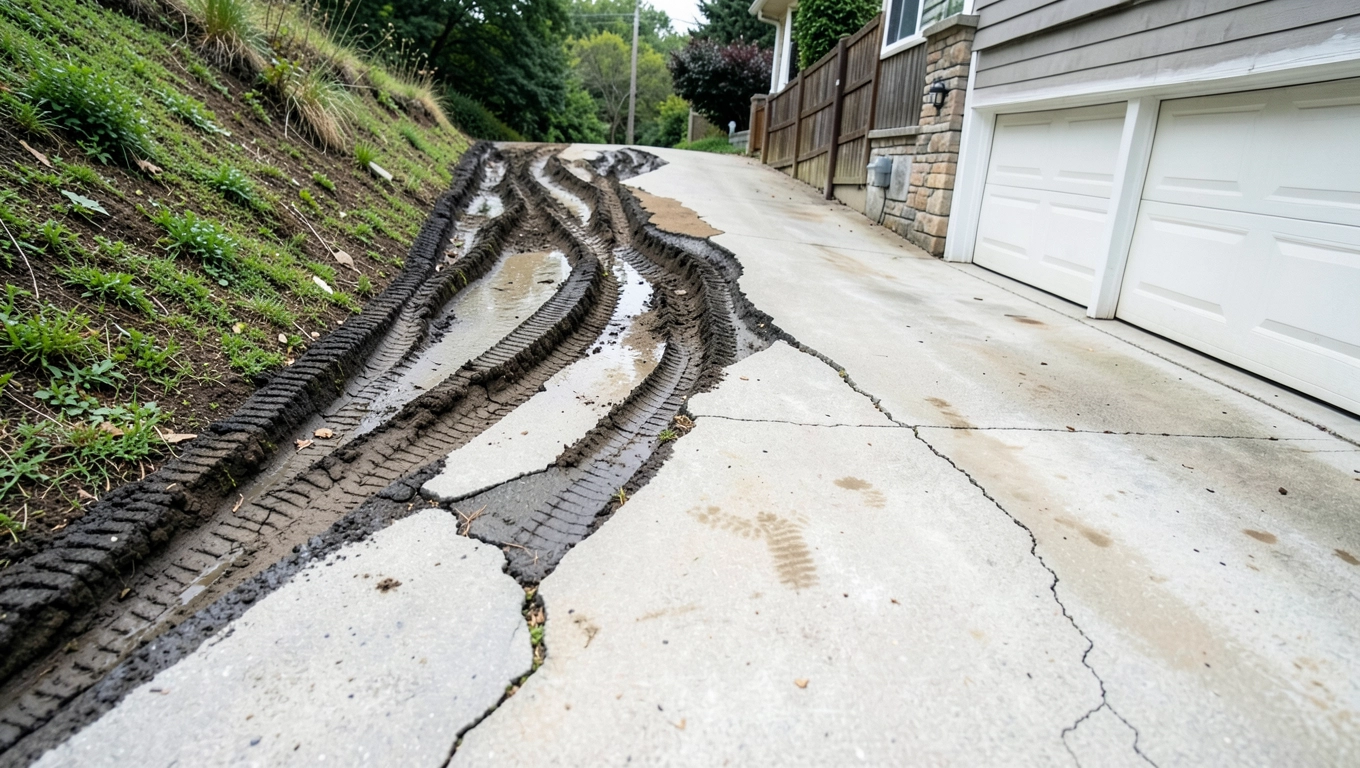 Spadek podjazdu do garażu a trwałość nawierzchni