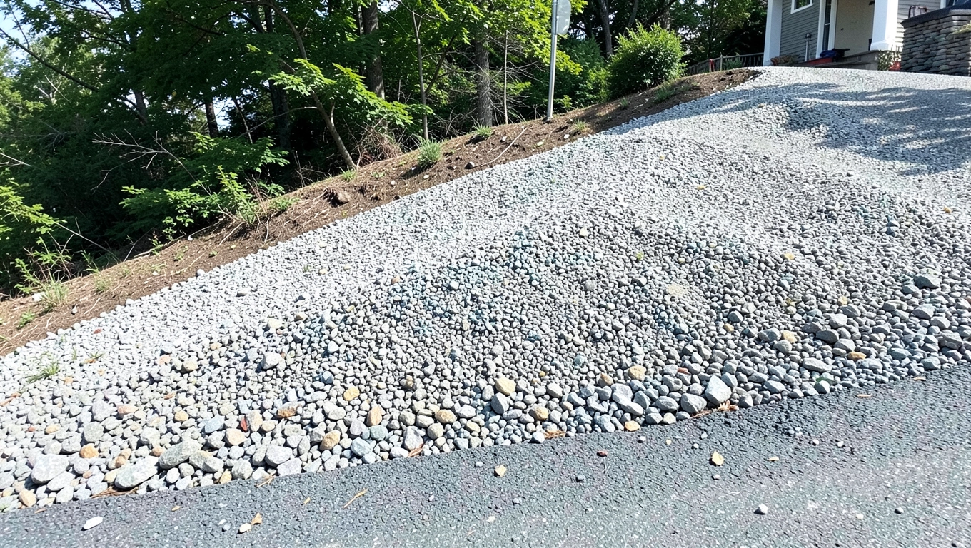 Tłuczeń na stromy podjazd